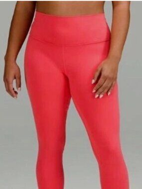 NWT Lululemon Align HR 25” Raspberry Red Nulu Fabric Leggings Yoga Pants Sz 8